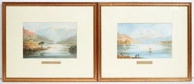 Lot 764 - Attributed to Lady Harriet Beresford - Crummock Water and Coniston Lake | watercolour