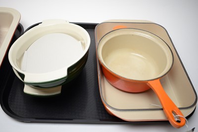 Lot 422 - A selection of Le Creuset pans and casserole dishes