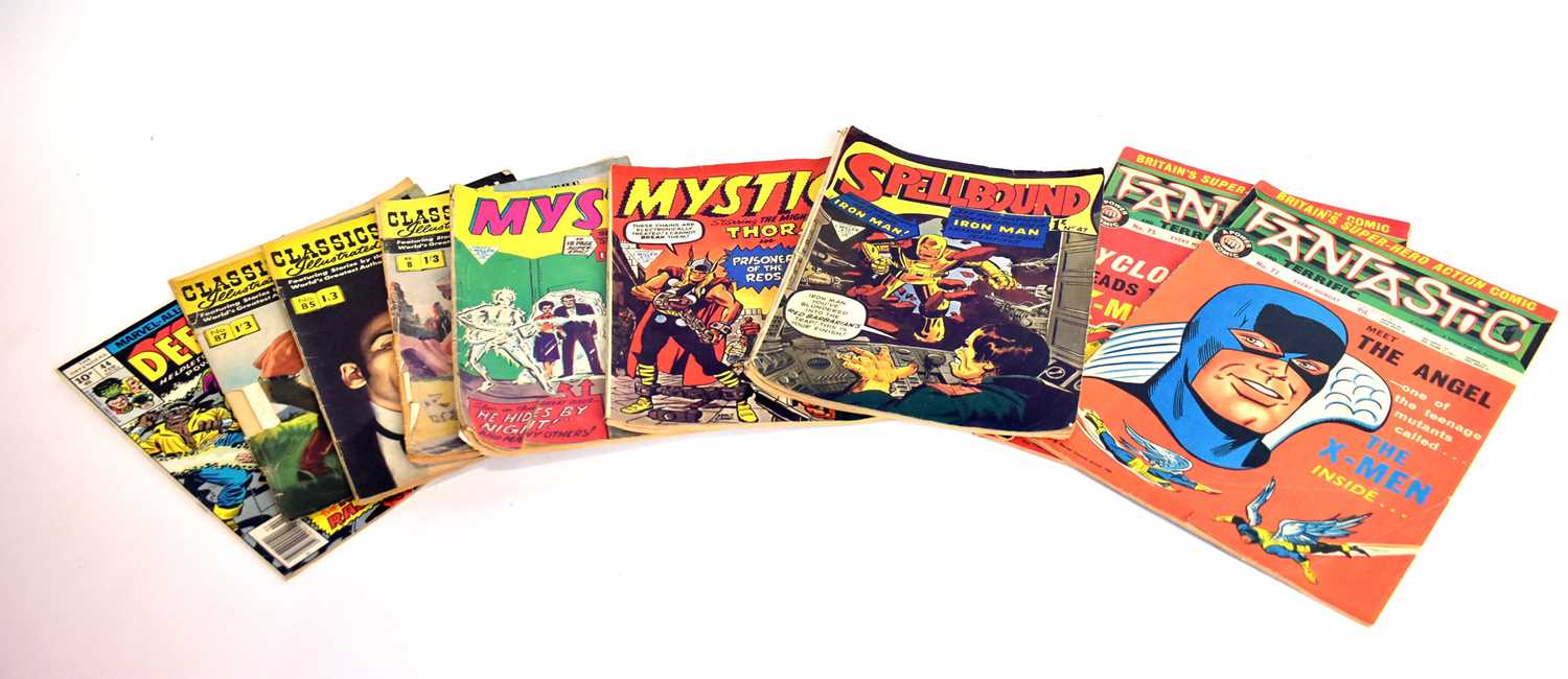Lot 34 - Vintage British Comics by L. Miller, Marvel and Classics Illustrated.