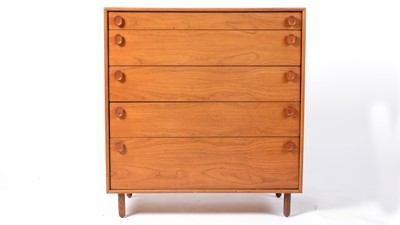 Lot 84 - Meredew: A retro vintage 20th Century circa 1960's teak wood chest of drawers