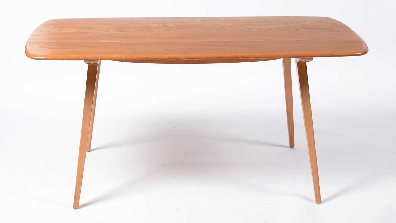 Lot 86 - Ercol - Lucian Ercolani - Plank - Model 382 - retro vintage beech and elm dining table