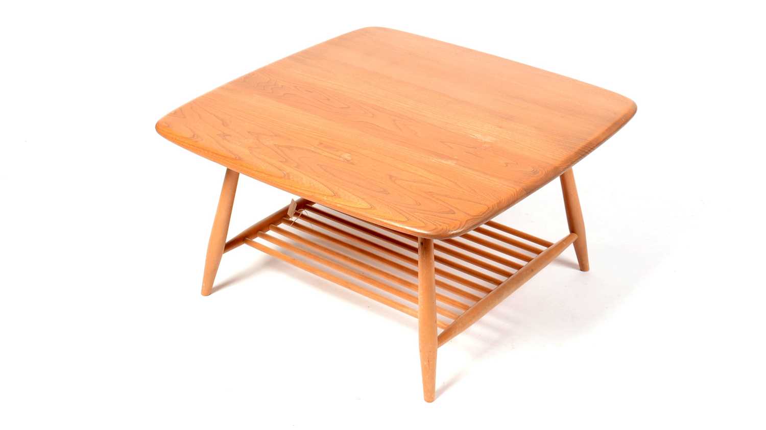 Lot 89 - Ercol - Lucien Ercolani - A retro vintage 20th Century circa 1980s coffee table square form