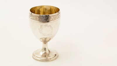 Lot 38 - A George III silver provincial goblet