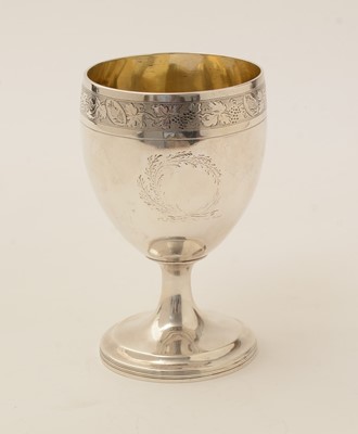 Lot 38 - A George III silver provincial goblet