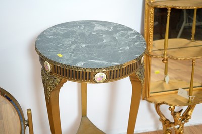 Lot 14 - A Baroque style gold painted tiered mirror and other items