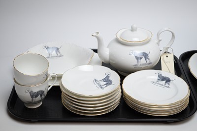 Lot 268 - A Royal Grafton ‘Bedlington Terrier’ pattern tea service