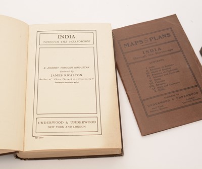 Lot 75 - A set of India through the Stereoscope Vol I & II slides