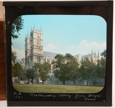 Lot 20 - A collection of Magic Lantern slides relating to Westminster Abbey