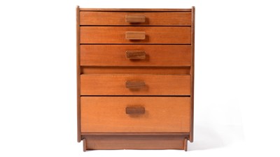Lot 14 - A retro vintage mid 20th Century circa 1960s White & Newton teak wood chest of drawers