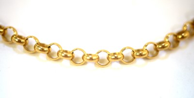 Lot 200 - A 9ct yellow gold chain necklace
