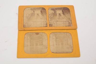 Lot 73 - A collection of early 20th century Stereoscopic slides comprising of historic properties