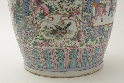 Lot 839 - Cantonese floor vase