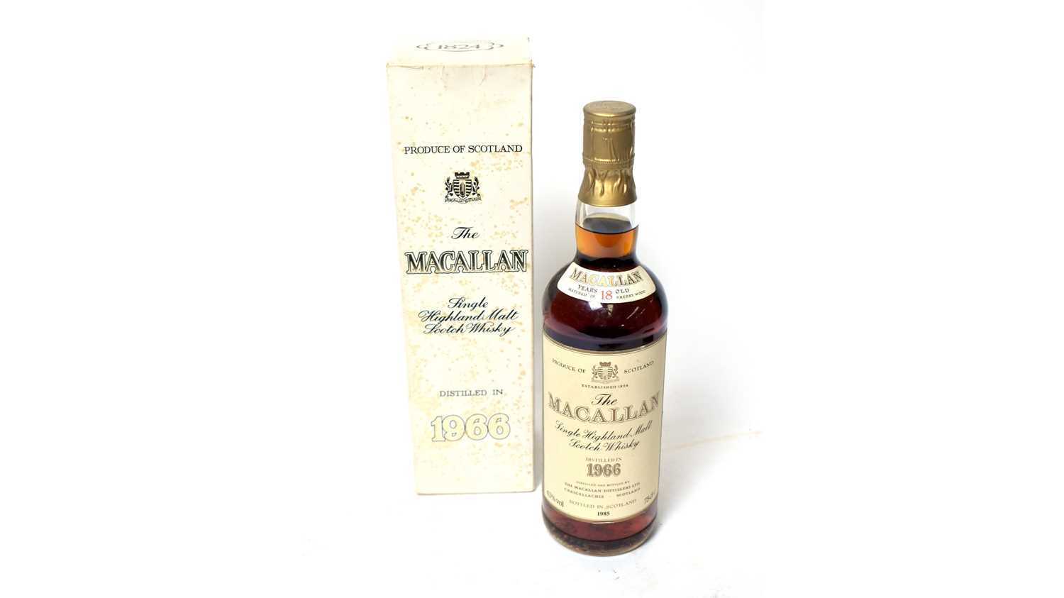 Lot 631 - The Macallan Single Highland Malt Scotch Whisky 1966 18 years old