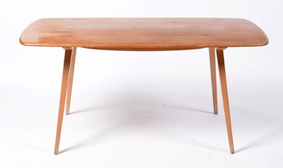 Lot 65 - Lucien Ercolani, Ercol, Windsor Pattern:  a retro vintage Windsor dining table and six chairs