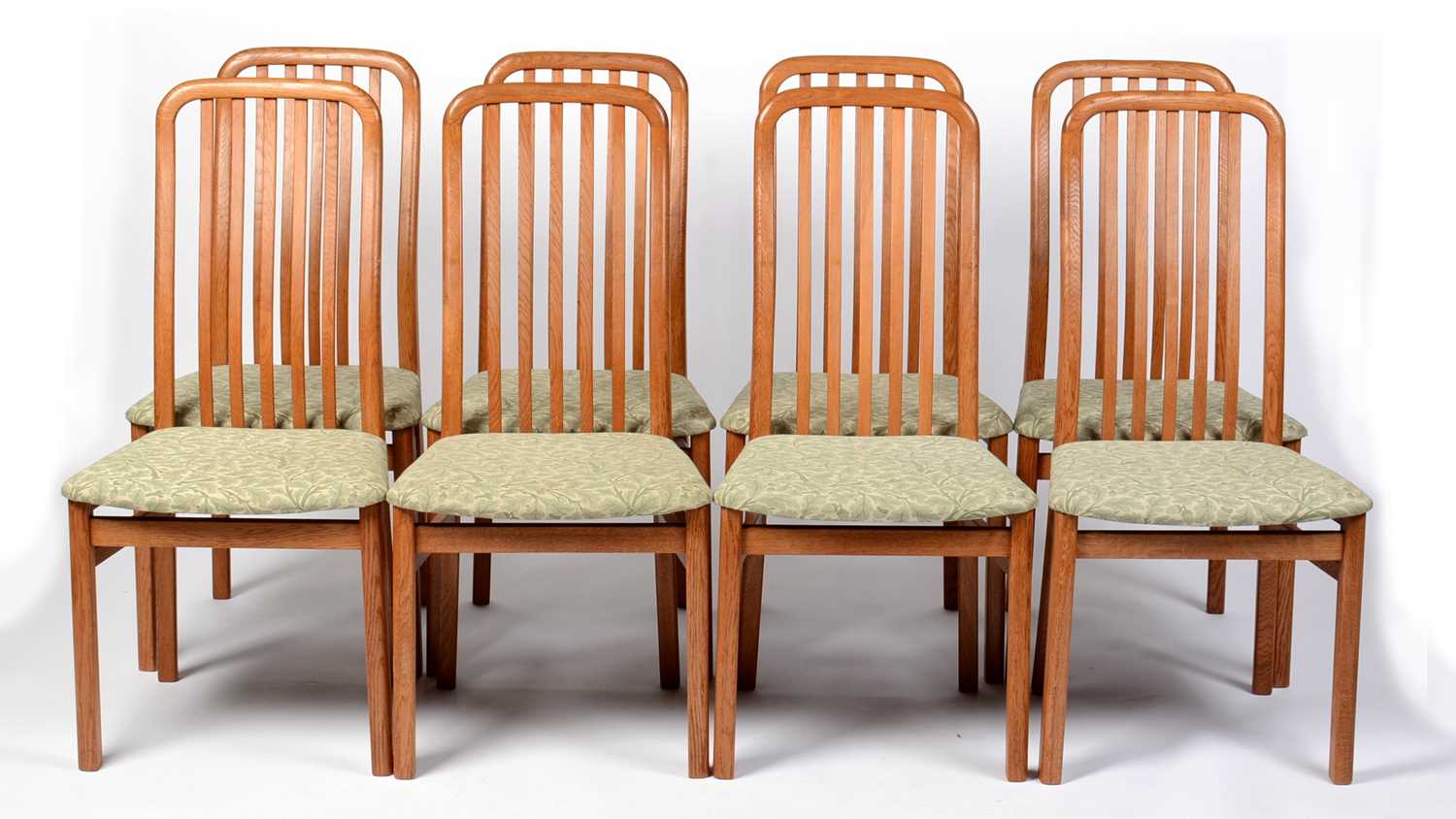 Lot 17 - A set of eight retro vintage mid 20th century dining chairs by Preben Schou of Denmark