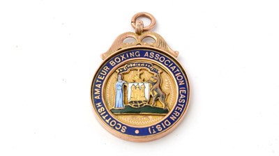 Lot 287 - A George V 9ct gold medal