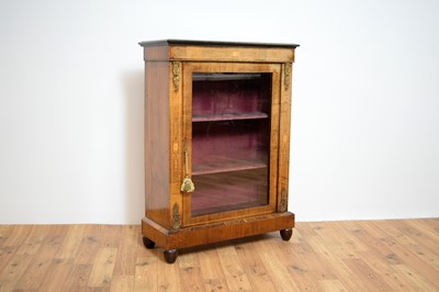 Lot 3 - A 19th Century Victorian inlaid walnut pier cabinet
