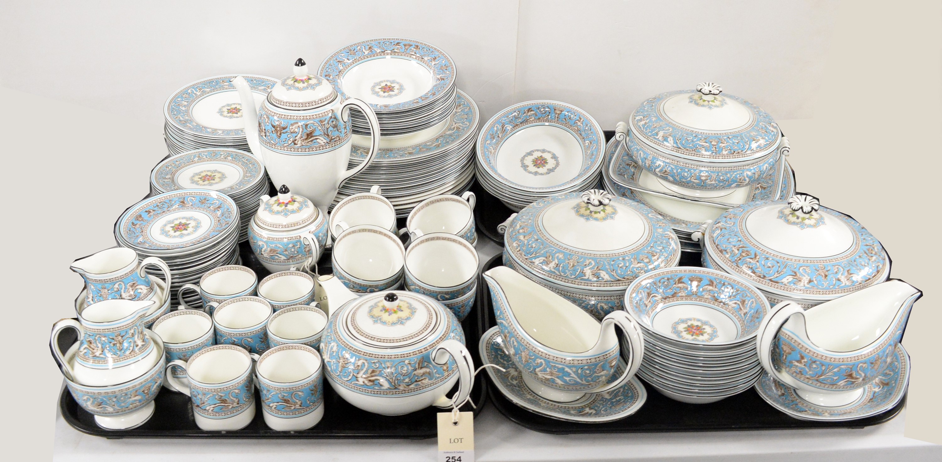 Lot 254 - A Wedgwood 'Florentine' pattern tea, coffee