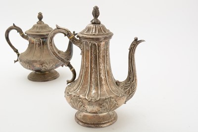 Lot 94 - A Victorian silver four-piece tea and coffee service