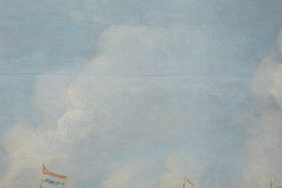 Lot 1110 - Abraham de Verwer - Battle in the Downs 1639 | oil