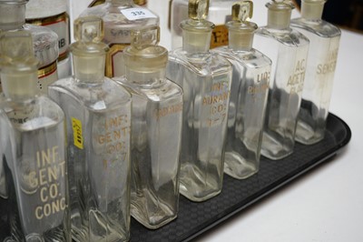 Lot 335 - A selection of 19th Century chemists apothecary bottles and stoppers