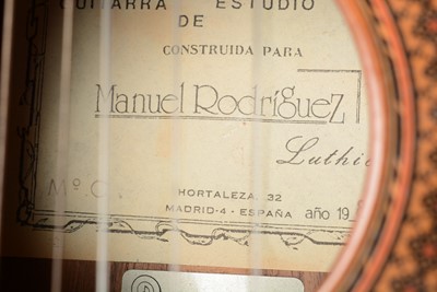 Lot 115 - Manuel Roduigez model C classical Guitar