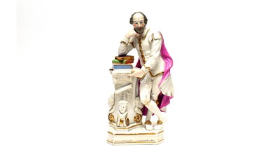 Lot 840 - Early 19th century Derby figure William Shakespeare
