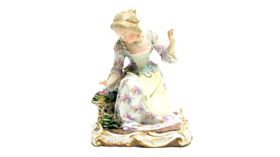 Lot 902 - Meissen figure of a girl