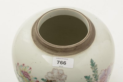 Lot 766 - Chinese famille rose ginger jar