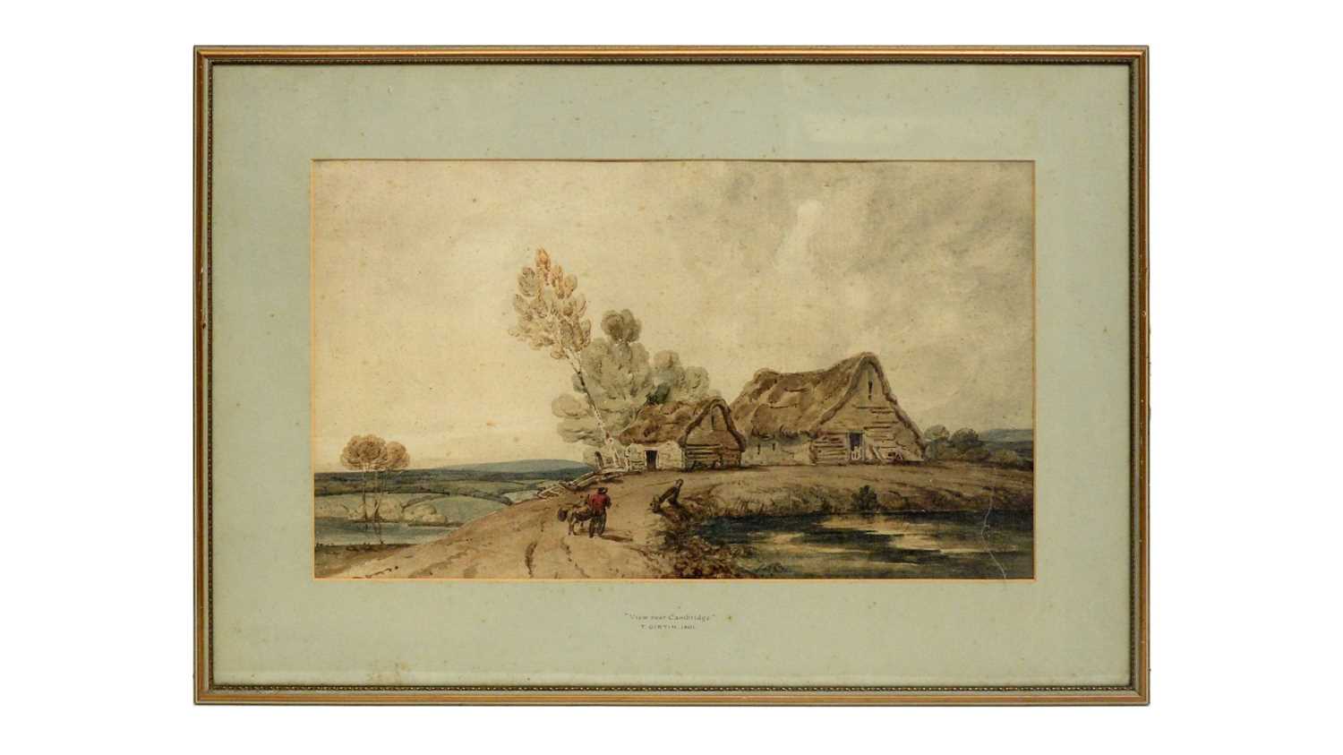 Lot 1006 - Thomas Girtin - View Near Cambridge |