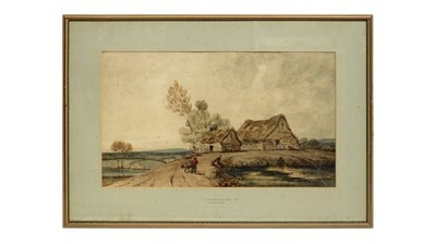 Lot 1006 - Thomas Girtin - View Near Cambridge | watercolour