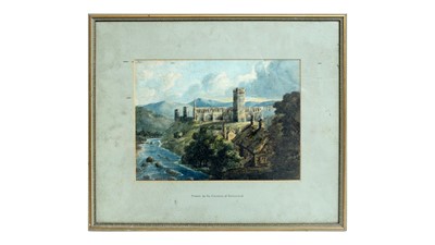 Lot 1008 - Duchess of Sutherland - A Monastery by a River | watercolour