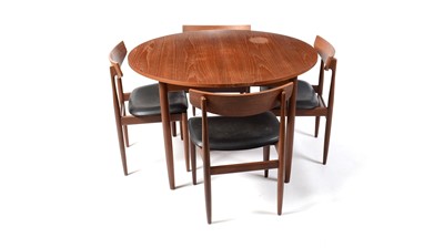 Lot 57 - G Plan - Victor B Wilkins - a retro vintage circa 1960's extendable dining table and four chairs