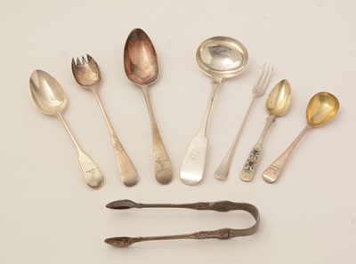 Lot 130 - Silver spoons and flatware