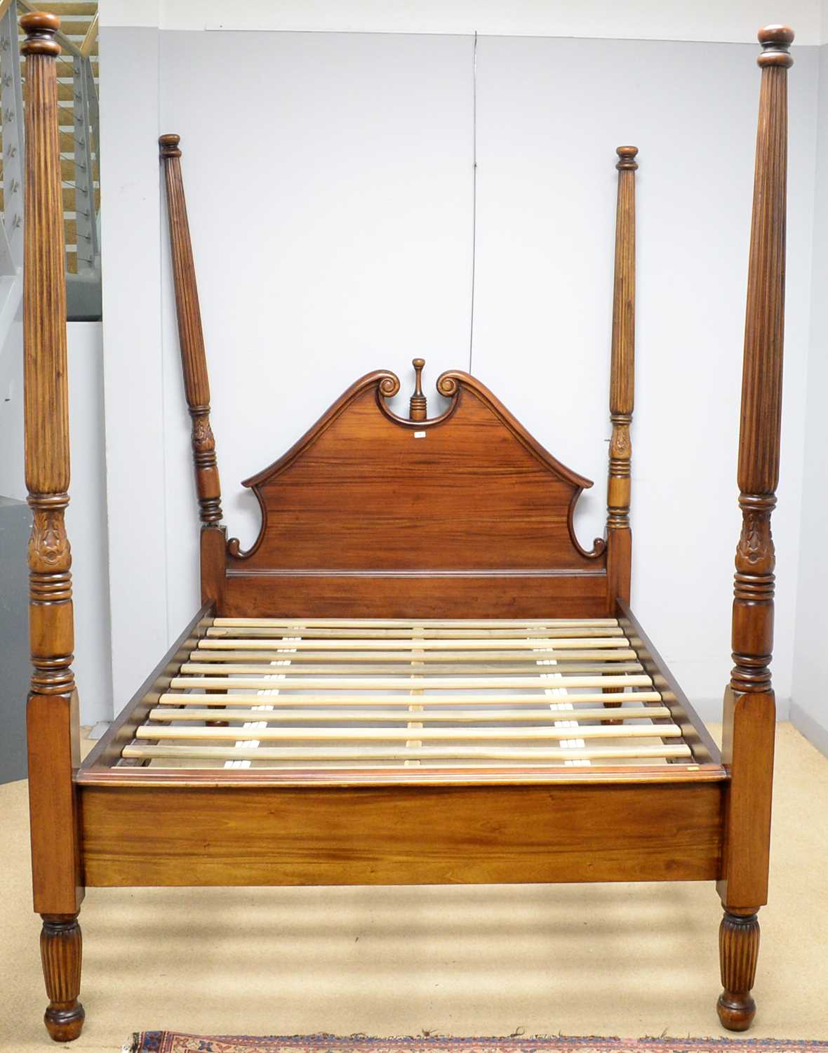 Lot 79 - A Regency style mahogany four poster double bed