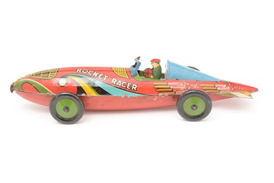Lot 270 - A pre-WWII Marx tin plate Rocket Racer clockwork car