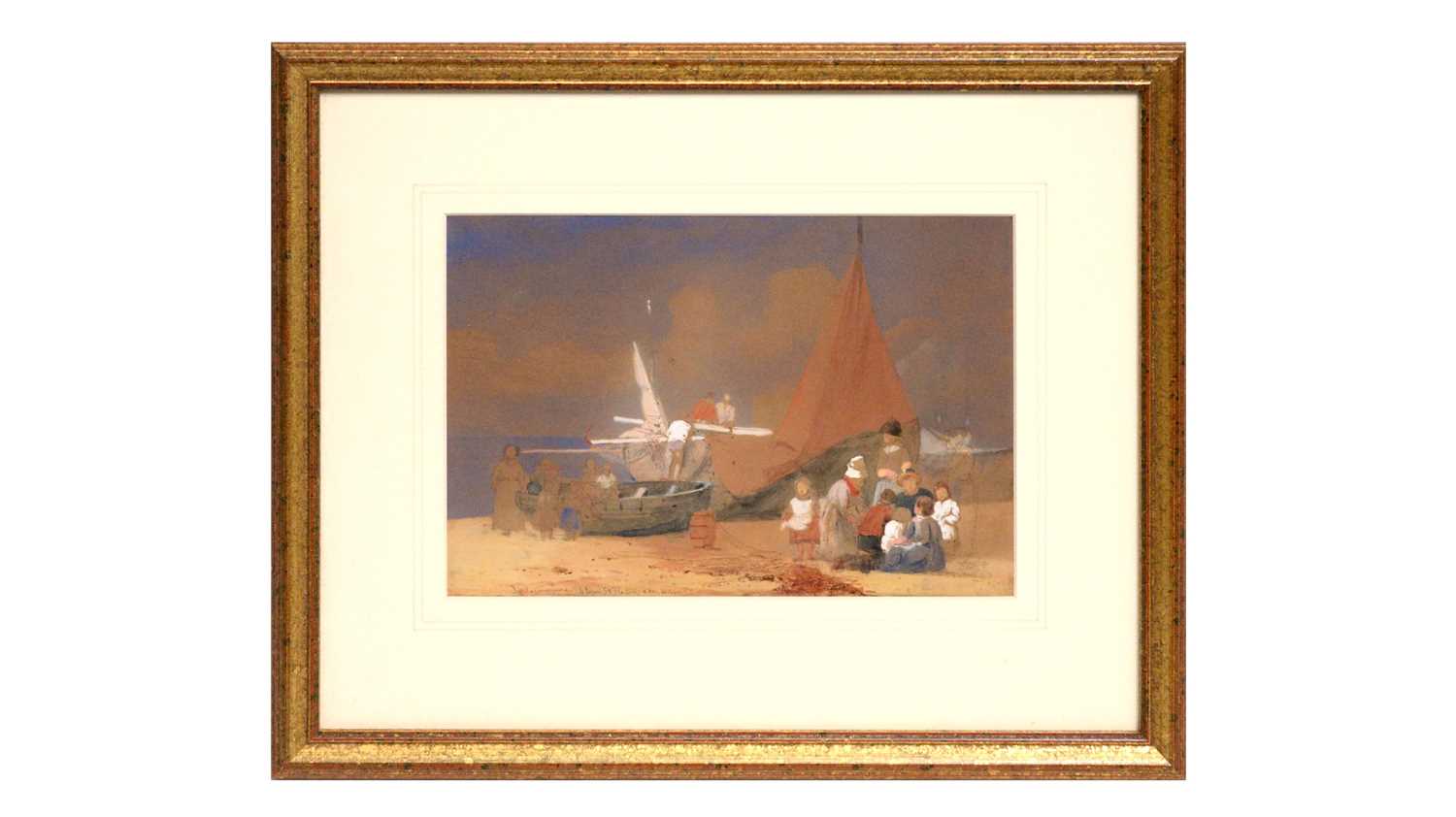 Lot 749 - Carl Frederik Sorensen | Sunday Morning, Hastings, 6th August 1854 | watercolour