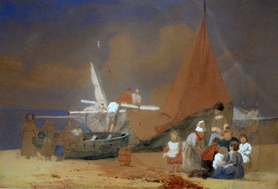 Lot 749 - Carl Frederik Sorensen | Sunday Morning, Hastings, 6th August 1854 | watercolour