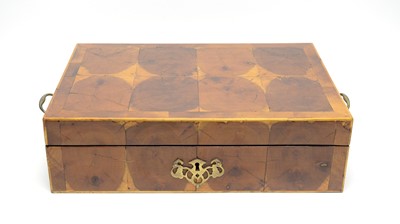 Lot 1288 - An 18th Century oyster veneered olive box