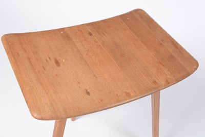 Lot 69 - Lucien Ercolani - Ercol - a 20th Century vintage blonde beech and elm plank top dining table end