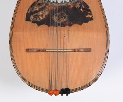 Lot 73 - A Napoli Mandolin labelled Domenica Zanoni