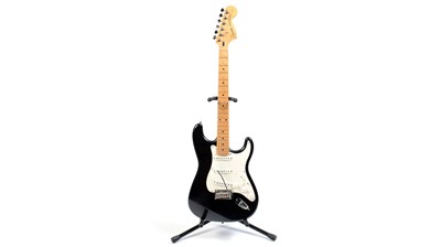 Lot 90 - Fender Squier Stratocaster and stand