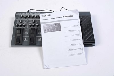 Lot 140 - A Boss ME80 Guitar multiple effects pedal board