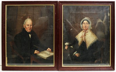 Lot 774 - 19th Century British School - A Georgian Portrait Pair | oil