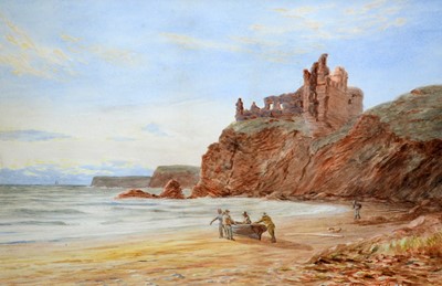 Lot 755 - Oliver Hall - Heading out to Sea, possibly Fast Castle | watercolour