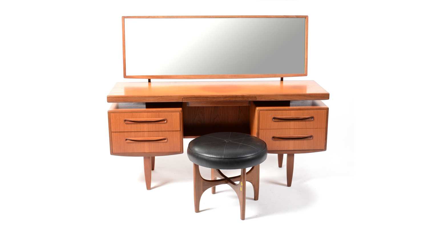 Lot 50 - G Plan - Victor B Wilkins - Fresco - a retro vintage mid 20th Century dressing table and stool
