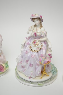 Lot 271 - A set of four Royal Worcester 'Graceful Arts' figures of ladies.