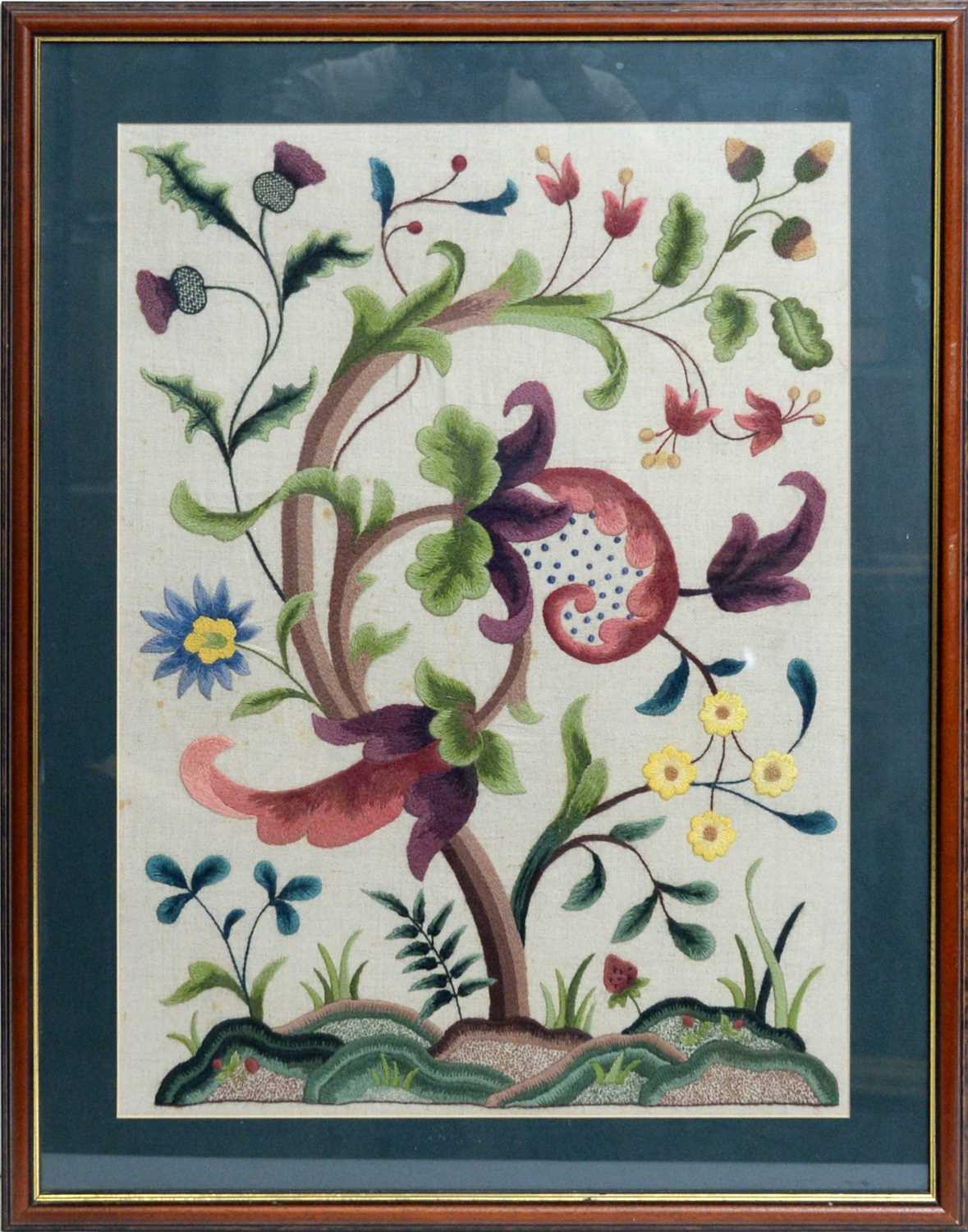 Lot 787 - 20th Century - A Needlework picture | long and short stitch