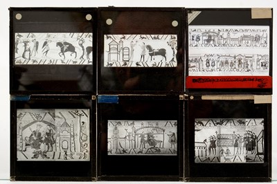Lot 11 - A collection of 20th Century Magic Lantern slides of the Bayeux tapestry