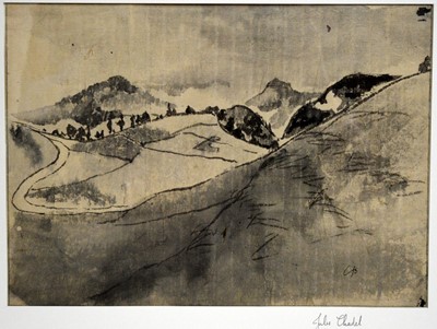 Lot 260 - Jules Chadel - French Landscape | Indian ink on Japan paper